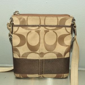 coach cross body canvas bag
